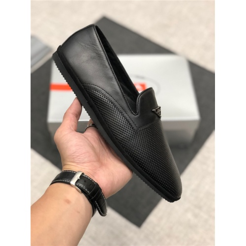 Cheap Prada Leather Shoes For Men #497597 Replica Wholesale [$85.00 USD] [ITEM#497597] on Replica Prada Leather Shoes