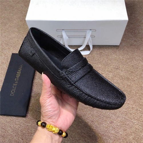 Cheap Dolce&amp;Gabbana DG Leather Shoes For Men #497618 Replica Wholesale [$80.00 USD] [ITEM#497618] on Replica Dolce &amp; Gabbana D&amp;G Leather Shoes