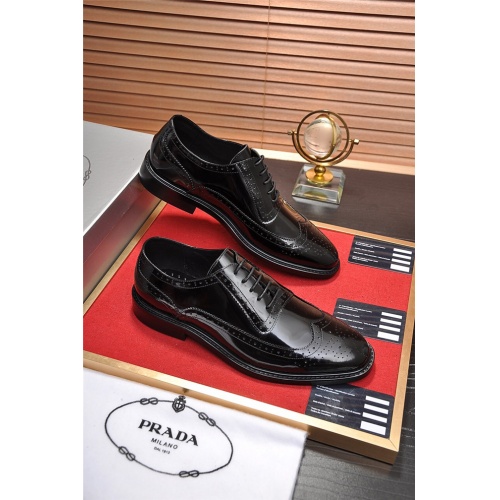 Cheap Prada Leather Shoes For Men #497737 Replica Wholesale [$85.00 USD] [ITEM#497737] on Replica Prada Leather Shoes