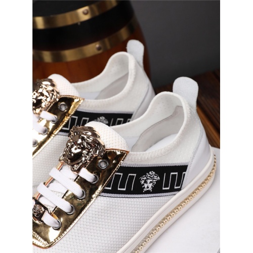 Cheap Versace Casual Shoes For Men #497741 Replica Wholesale [$75.00 USD] [ITEM#497741] on Replica Versace Flat Shoes