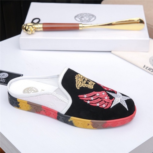 Cheap Versace Fashion Slippers For Men #497792 Replica Wholesale [$75.00 USD] [ITEM#497792] on Replica Versace Slippers