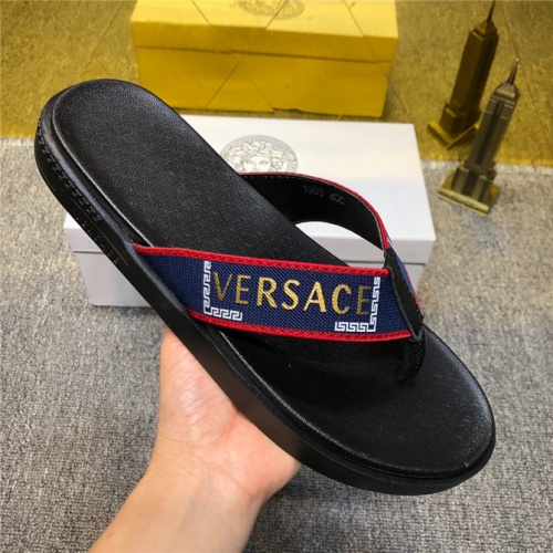 Cheap Versace Fashion Slippers For Men #497802 Replica Wholesale [$52.00 USD] [ITEM#497802] on Replica Versace Slippers
