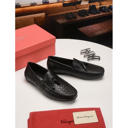 Cheap Salvatore Ferragamo SF Leather Shoes For Men #497810 Replica Wholesale [$75.00 USD] [ITEM#497810] on Replica Salvatore Ferragamo Leather Shoes