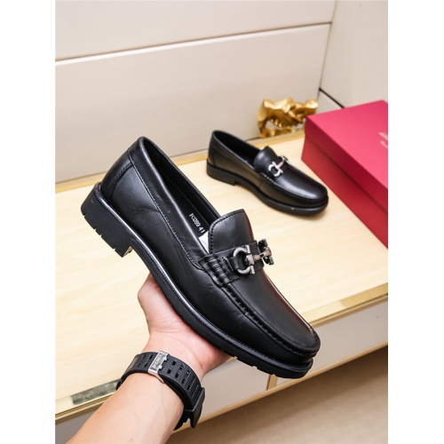 Cheap Salvatore Ferragamo SF Leather Shoes For Men #498079 Replica Wholesale [$78.00 USD] [ITEM#498079] on Replica Salvatore Ferragamo Leather Shoes