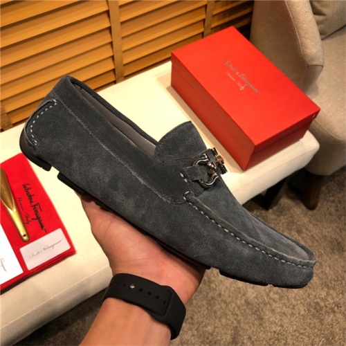 Cheap Salvatore Ferragamo SF Leather Shoes For Men #498091 Replica Wholesale [$80.00 USD] [ITEM#498091] on Replica Salvatore Ferragamo Leather Shoes
