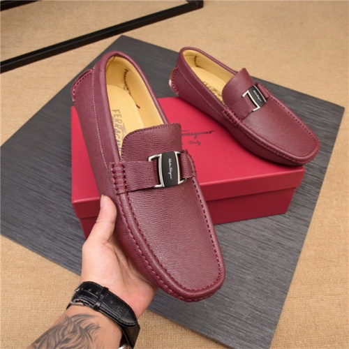 Cheap Salvatore Ferragamo SF Leather Shoes For Men #498095 Replica Wholesale [$80.00 USD] [ITEM#498095] on Replica Salvatore Ferragamo Leather Shoes