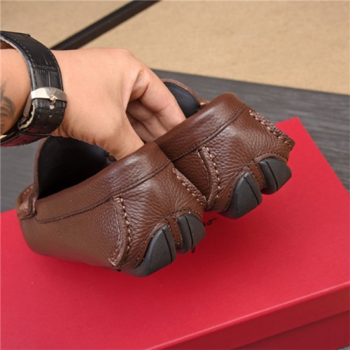 Cheap Salvatore Ferragamo SF Leather Shoes For Men #498099 Replica Wholesale [$80.00 USD] [ITEM#498099] on Replica Salvatore Ferragamo Leather Shoes