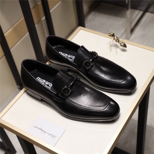 Cheap Salvatore Ferragamo SF Leather Shoes For Men #498110 Replica Wholesale [$85.00 USD] [ITEM#498110] on Replica Salvatore Ferragamo Leather Shoes