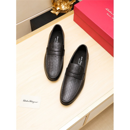 Cheap Salvatore Ferragamo SF Leather Shoes For Men #498119 Replica Wholesale [$69.00 USD] [ITEM#498119] on Replica Salvatore Ferragamo Leather Shoes