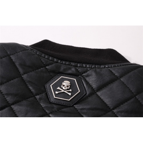 Cheap Philipp Plein PP Leather Jackets Long Sleeved For Men #498630 Replica Wholesale [$85.00 USD] [ITEM#498630] on Replica Philipp Plein PP Jackets
