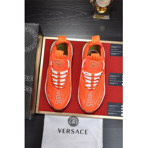 Cheap Versace Casual Shoes For Men #498672 Replica Wholesale [$97.00 USD] [ITEM#498672] on Replica Versace Flat Shoes