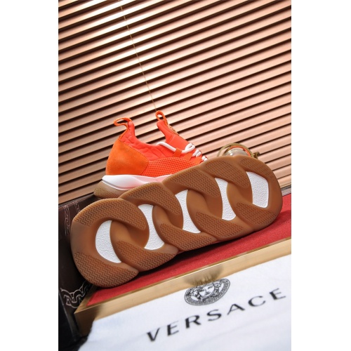 Cheap Versace Casual Shoes For Men #498672 Replica Wholesale [$97.00 USD] [ITEM#498672] on Replica Versace Flat Shoes