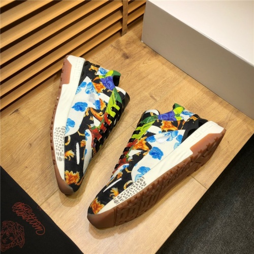 Cheap Versace Casual Shoes For Men #498683 Replica Wholesale [$92.00 USD] [ITEM#498683] on Replica Versace Flat Shoes