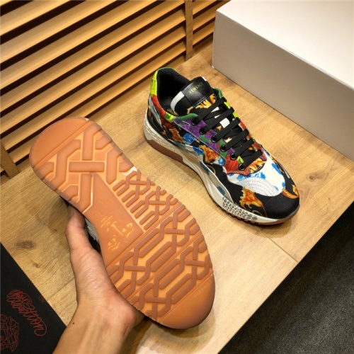 Cheap Versace Casual Shoes For Men #498683 Replica Wholesale [$92.00 USD] [ITEM#498683] on Replica Versace Flat Shoes