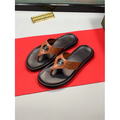 Cheap Versace Fashion Slippers For Men #498752 Replica Wholesale [$44.00 USD] [ITEM#498752] on Replica Versace Slippers