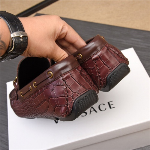 Cheap Versace Leather Shoes For Men #498763 Replica Wholesale [$80.00 USD] [ITEM#498763] on Replica Versace Leather Shoes