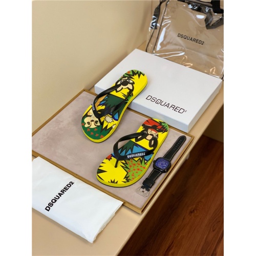 Cheap Dsquared Fashion Slippers For Men #499015 Replica Wholesale [$48.00 USD] [ITEM#499015] on Replica Dsquared2 Shoes