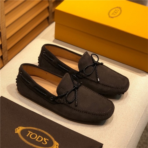 Cheap TOD\'S Leather Shoes For Men #499055 Replica Wholesale [$94.00 USD] [ITEM#499055] on Replica TOD'S Shoes