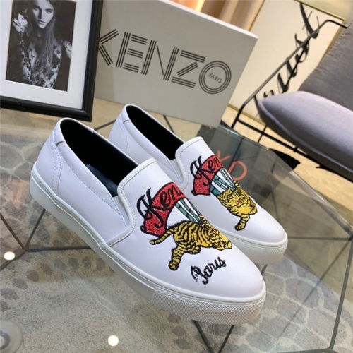 Cheap Kenzo Casual Shoes For Men #499097 Replica Wholesale [$75.00 USD] [ITEM#499097] on Replica Kenzo Shoes