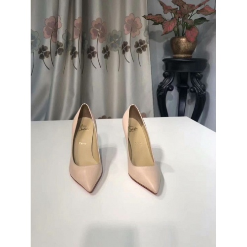 Cheap Christian Louboutin CL High-Heeled Shoes For Women #499271 Replica Wholesale [$95.00 USD] [ITEM#499271] on Replica Christian Louboutin High-heeled shoes