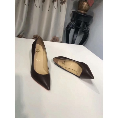 Cheap Christian Louboutin CL High-Heeled Shoes For Women #499272 Replica Wholesale [$95.00 USD] [ITEM#499272] on Replica Christian Louboutin High-heeled shoes