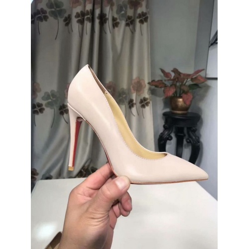 Cheap Christian Louboutin CL High-Heeled Shoes For Women #499274 Replica Wholesale [$95.00 USD] [ITEM#499274] on Replica Christian Louboutin High-heeled shoes