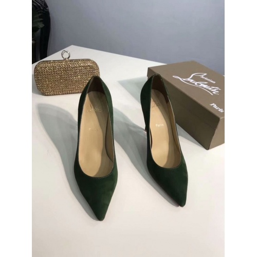 Cheap Christian Louboutin CL High-Heeled Shoes For Women #499294 Replica Wholesale [$95.00 USD] [ITEM#499294] on Replica Christian Louboutin High-heeled shoes