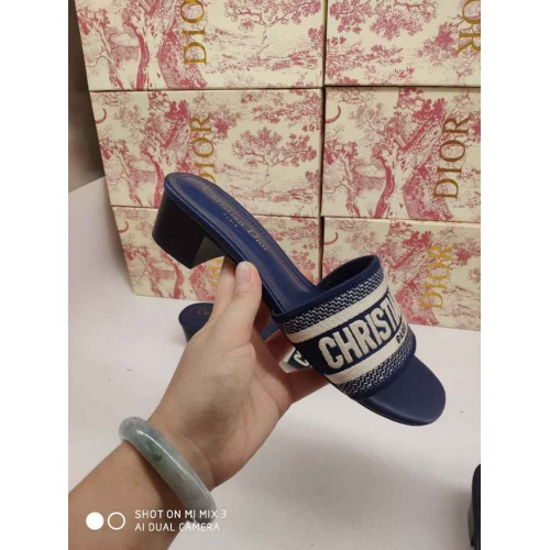 Cheap Christian Dior CD Slippers For Women #499427 Replica Wholesale [$60.00 USD] [ITEM#499427] on Replica Christian Dior Slippers