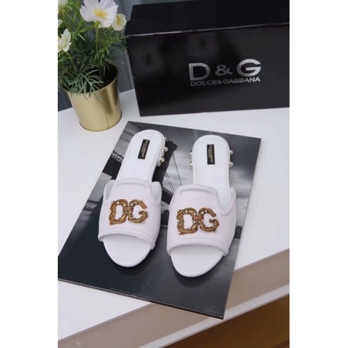 Cheap Dolce&amp;Gabbana D&amp;G Slippers For Women #500220 Replica Wholesale [$69.00 USD] [ITEM#500220] on Replica Dolce &amp; Gabbana D&amp;G Slippers