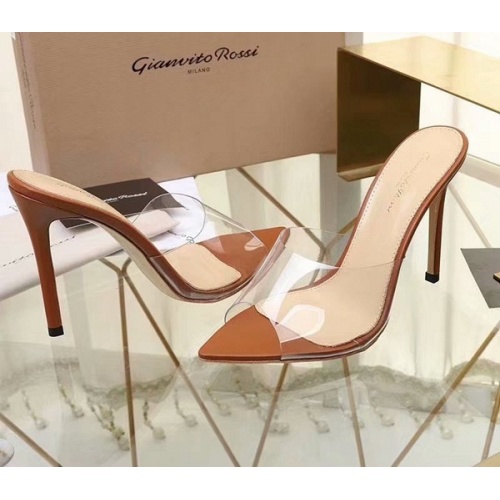Cheap Gianvito Rossi Fashion Slippers For Women #500946 Replica Wholesale [$82.00 USD] [ITEM#500946] on Replica Gianvito Rossi Shoes