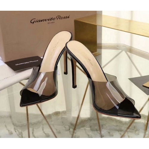 Cheap Gianvito Rossi Fashion Slippers For Women #500948 Replica Wholesale [$82.00 USD] [ITEM#500948] on Replica Gianvito Rossi Shoes