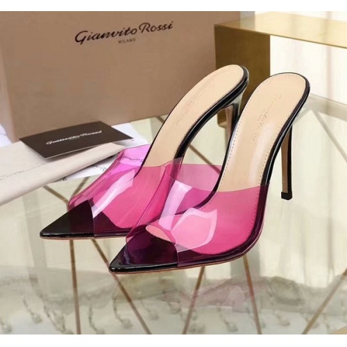 Cheap Gianvito Rossi Fashion Slippers For Women #500949 Replica Wholesale [$82.00 USD] [ITEM#500949] on Replica Gianvito Rossi Shoes