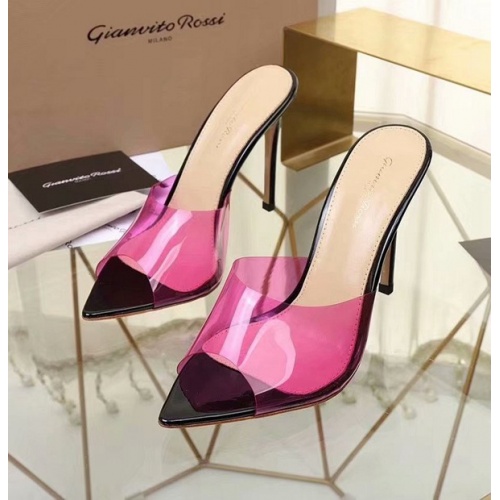 Cheap Gianvito Rossi Fashion Slippers For Women #500949 Replica Wholesale [$82.00 USD] [ITEM#500949] on Replica Gianvito Rossi Shoes