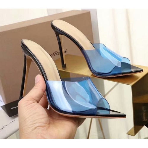 Cheap Gianvito Rossi Fashion Slippers For Women #500950 Replica Wholesale [$82.00 USD] [ITEM#500950] on Replica Gianvito Rossi Shoes