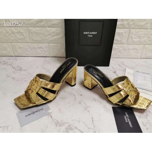 Cheap Yves Saint Laurent YSL Slippers For Women #501025 Replica Wholesale [$69.00 USD] [ITEM#501025] on Replica Yves Saint Laurent YSL Slippers