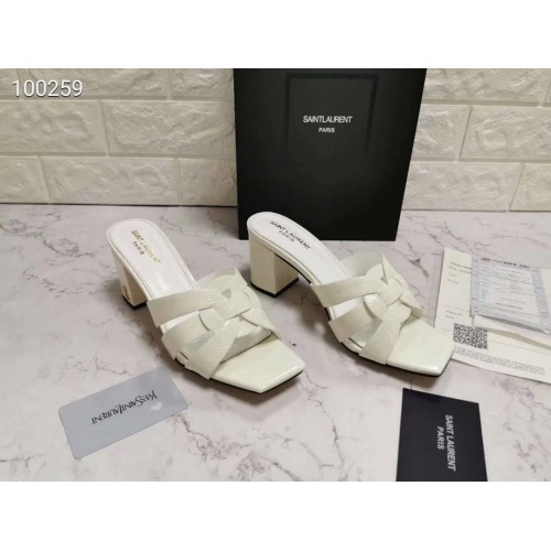 Cheap Yves Saint Laurent YSL Slippers For Women #501036 Replica Wholesale [$69.00 USD] [ITEM#501036] on Replica Yves Saint Laurent YSL Slippers