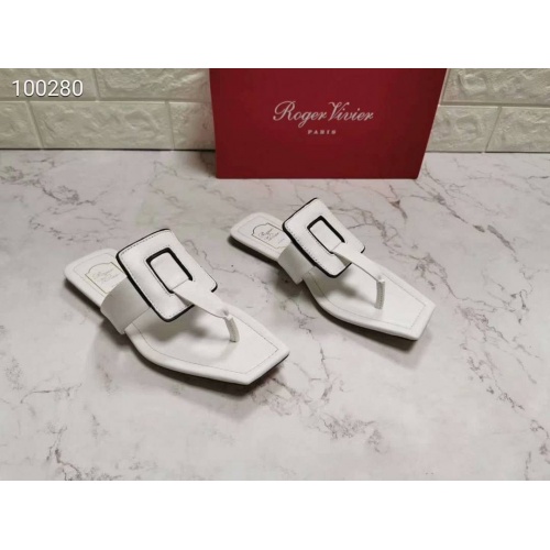 Cheap Roger Vivier RV Slippers For Women #502262 Replica Wholesale [$69.00 USD] [ITEM#502262] on Replica Roger Vivier Fashion Slippers