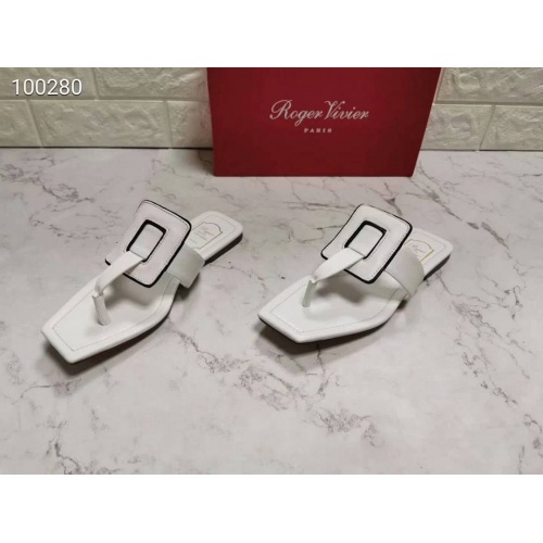 Cheap Roger Vivier RV Slippers For Women #502262 Replica Wholesale [$69.00 USD] [ITEM#502262] on Replica Roger Vivier Fashion Slippers
