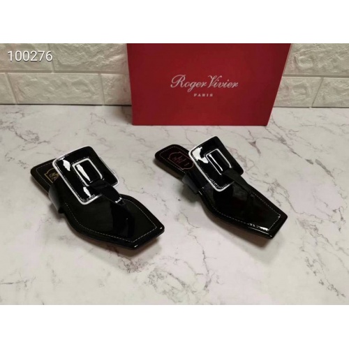 Cheap Roger Vivier RV Slippers For Women #502266 Replica Wholesale [$69.00 USD] [ITEM#502266] on Replica Roger Vivier Fashion Slippers