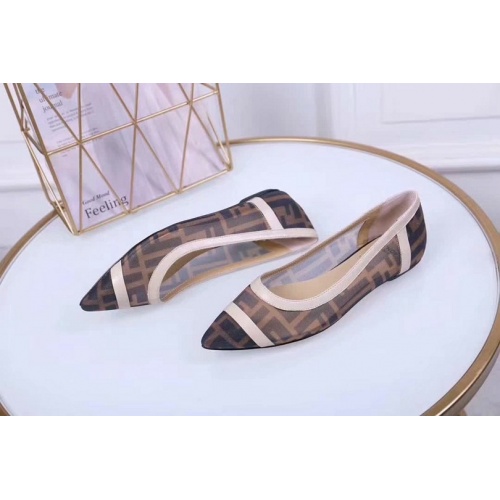 Cheap Fendi Flat Shoes For Women #502306 Replica Wholesale [$75.00 USD] [ITEM#502306] on Replica Fendi Casual Shoes