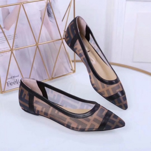 Cheap Fendi Flat Shoes For Women #502307 Replica Wholesale [$75.00 USD] [ITEM#502307] on Replica Fendi Casual Shoes