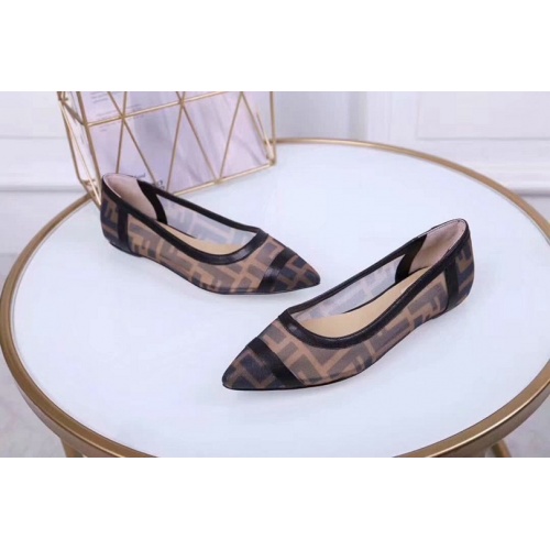 Cheap Fendi Flat Shoes For Women #502307 Replica Wholesale [$75.00 USD] [ITEM#502307] on Replica Fendi Casual Shoes