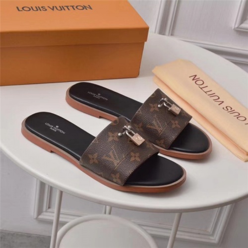 Cheap Louis Vuitton LV Slippers For Women #502977 Replica Wholesale [$56.00 USD] [ITEM#502977] on Replica Louis Vuitton Slippers