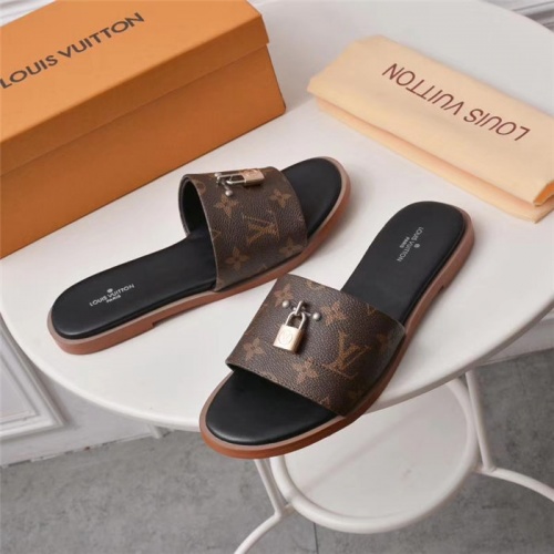 Cheap Louis Vuitton LV Slippers For Women #502977 Replica Wholesale [$56.00 USD] [ITEM#502977] on Replica Louis Vuitton Slippers