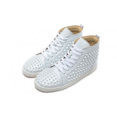 Cheap Christian Louboutin CL High Tops Shoes For Women #502984 Replica Wholesale [$85.00 USD] [ITEM#502984] on Replica Christian Louboutin High Top Shoes