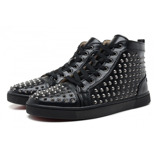 Cheap Christian Louboutin CL High Tops Shoes For Women #503031 Replica Wholesale [$88.00 USD] [ITEM#503031] on Replica Christian Louboutin High Top Shoes