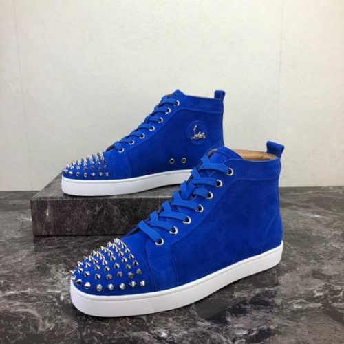 Cheap Christian Louboutin CL High Tops Shoes For Women #503169 Replica Wholesale [$85.00 USD] [ITEM#503169] on Replica Christian Louboutin High Top Shoes