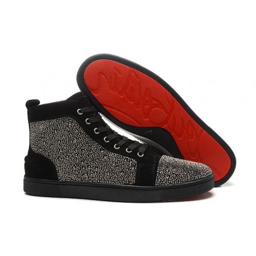 Cheap Christian Louboutin CL High Tops Shoes For Men #503180 Replica Wholesale [$85.00 USD] [ITEM#503180] on Replica Christian Louboutin High Top Shoes
