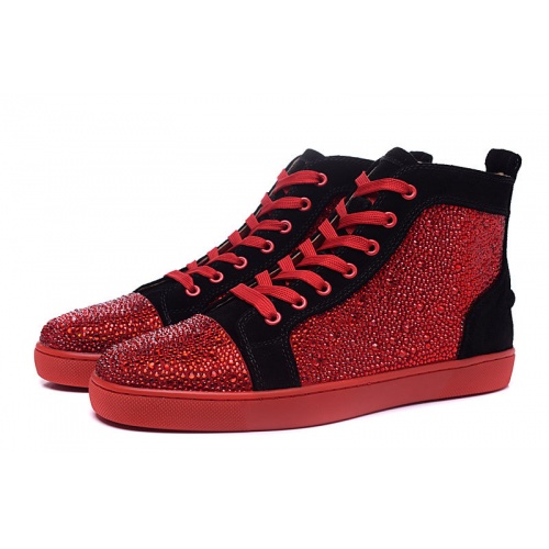 Cheap Christian Louboutin CL High Tops Shoes For Men #503191 Replica Wholesale [$85.00 USD] [ITEM#503191] on Replica Christian Louboutin High Top Shoes