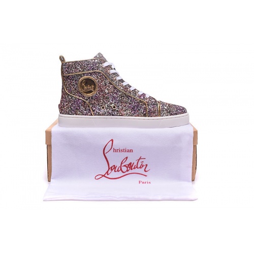 Cheap Christian Louboutin CL High Tops Shoes For Men #503193 Replica Wholesale [$96.00 USD] [ITEM#503193] on Replica Christian Louboutin High Top Shoes
